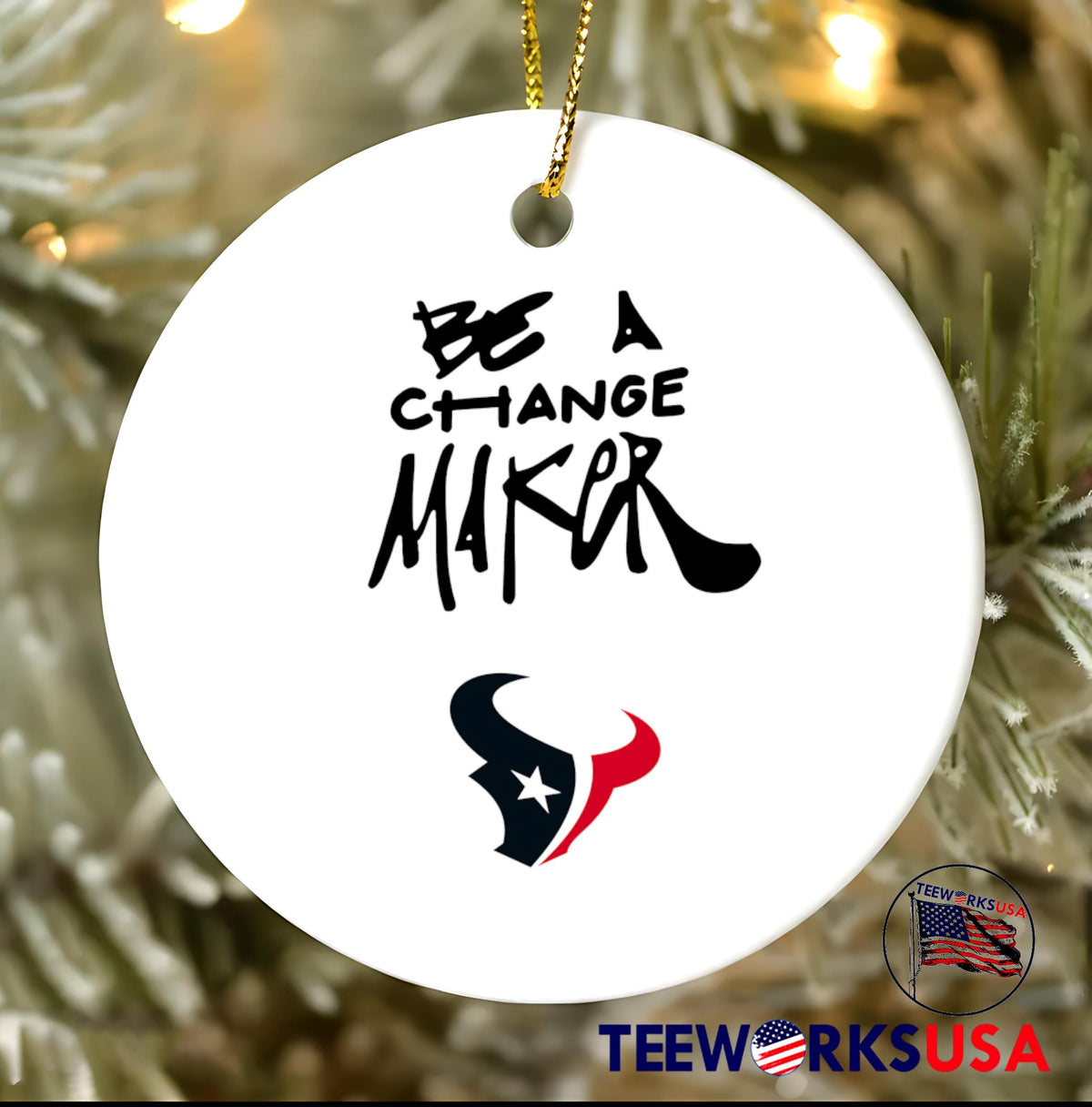 Texans Be A Change Maker - Adult & Kids T-Shirts, Sweatshirts & Hoodies apparel design preview 3