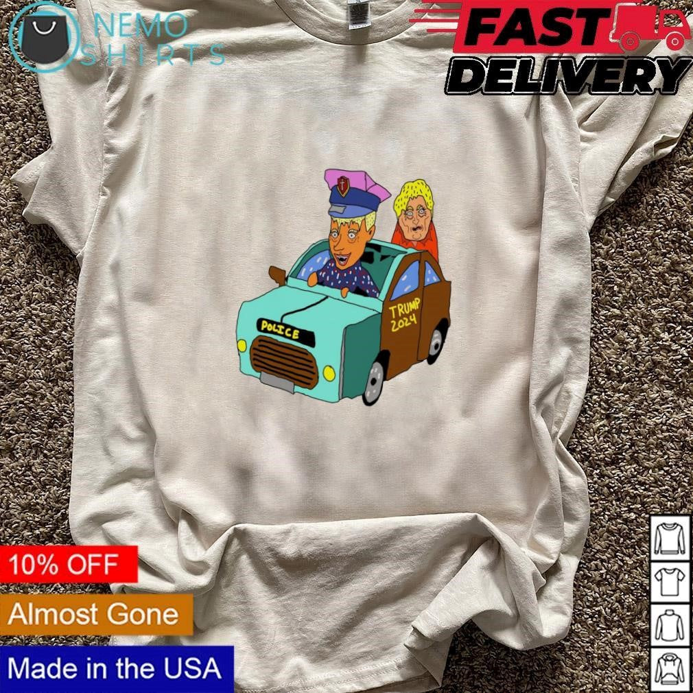 Trump 2024 stand with police - Adult & Kids T-Shirts, Sweatshirts & Hoodies apparel design preview 3