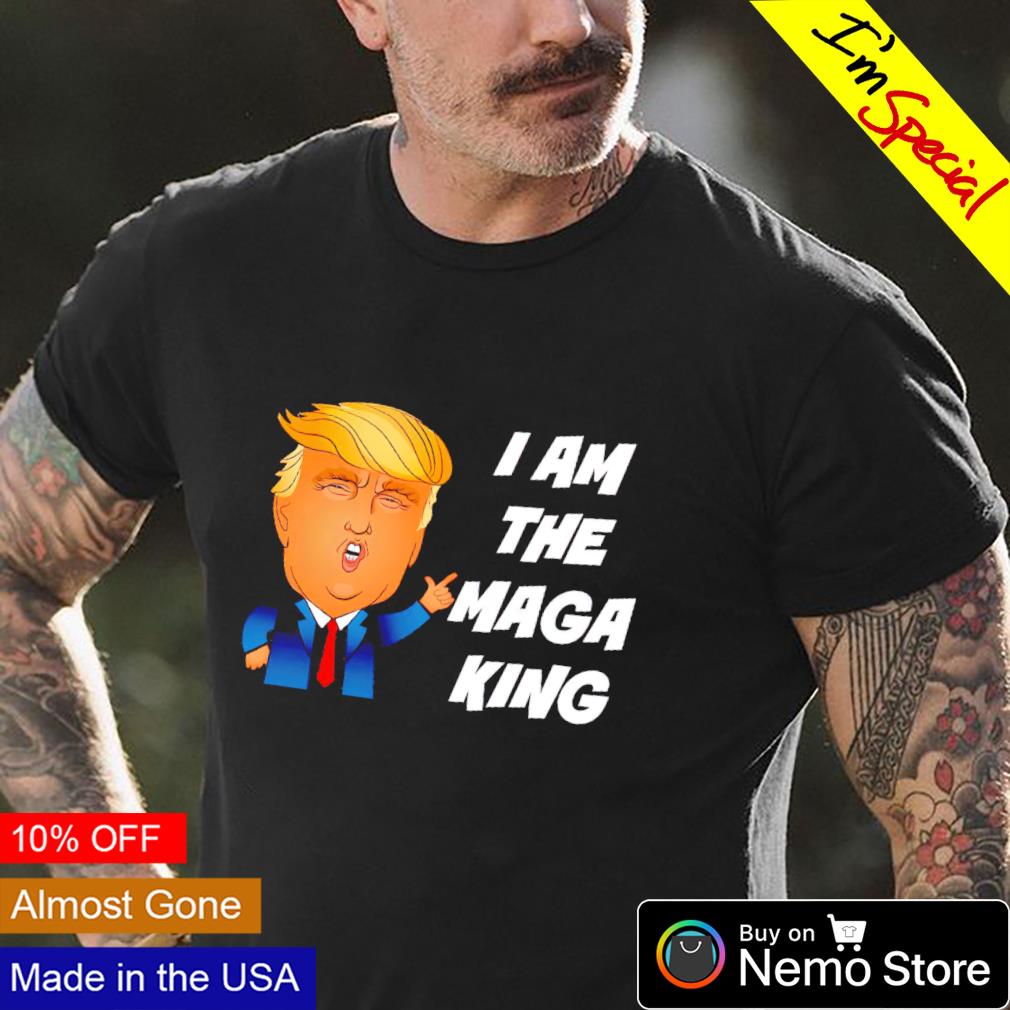 Donald Trump I am the maga king - Adult & Kids T-Shirts, Sweatshirts & Hoodies apparel design preview 4