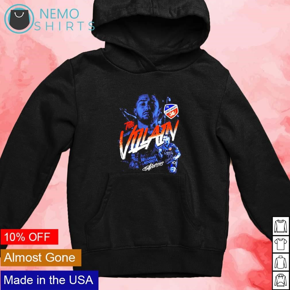 The Villain Luciano Acosta FC Cincinnati - Adult & Kids T-Shirts, Sweatshirts & Hoodies apparel design preview 2