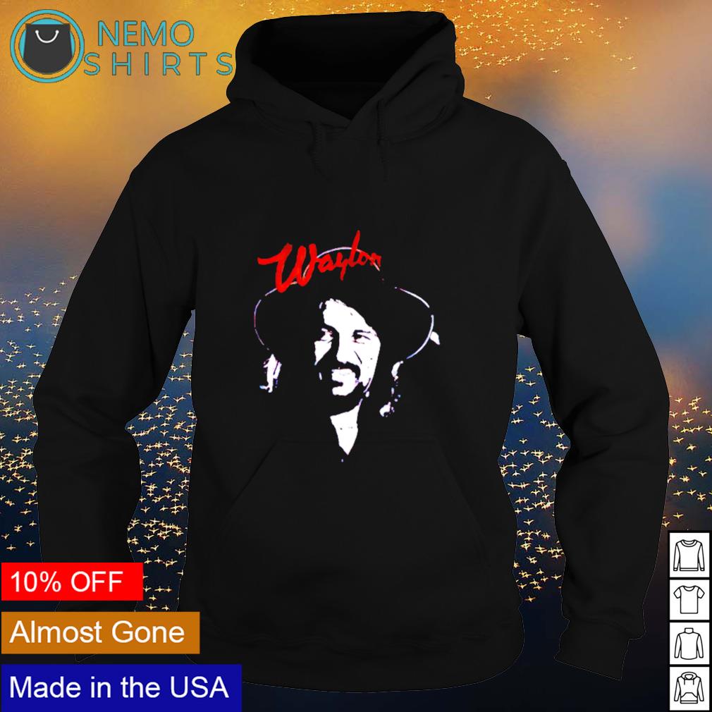 Waylon Jennings Outline - Adult & Kids T-Shirts, Sweatshirts & Hoodies apparel design preview 2