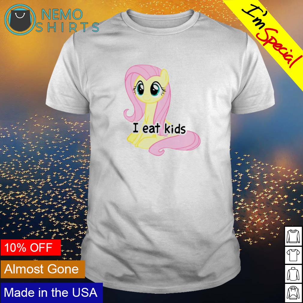 Fluttershy I eat - Adult & Kids T-Shirts, Sweatshirts & Hoodies apparel design preview 1