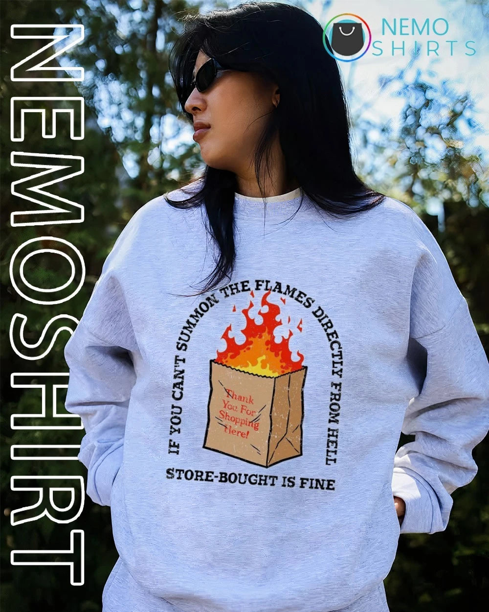 If You Can't Summon the Flames Directly from Hell - Adult & Kids T-Shirts, Sweatshirts & Hoodies apparel design preview 4