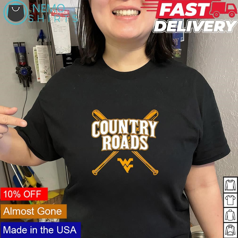 West Virginia baseball country roads - Adult & Kids T-Shirts, Sweatshirts & Hoodies apparel design preview 2