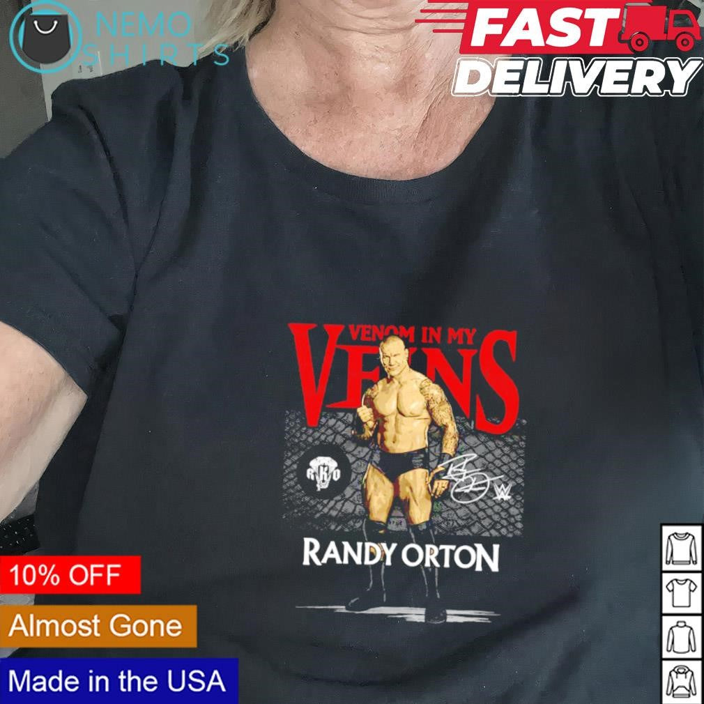 Randy Orton venom in my veins signature - Adult & Kids T-Shirts, Sweatshirts & Hoodies apparel design preview 2