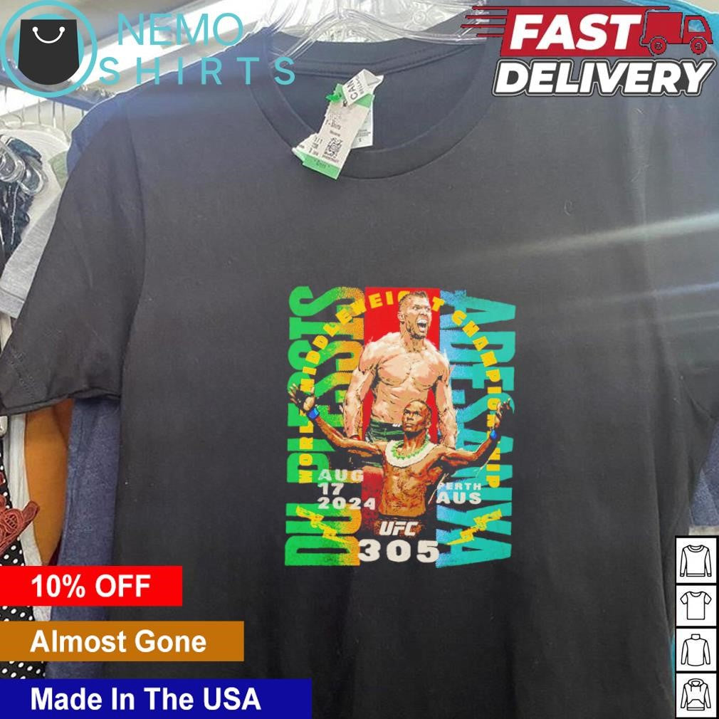 Israel Adesanya vs Dricus du Plessis UFC 305 Aug 2024 - Adult & Kids T-Shirts, Sweatshirts & Hoodies apparel design preview 5