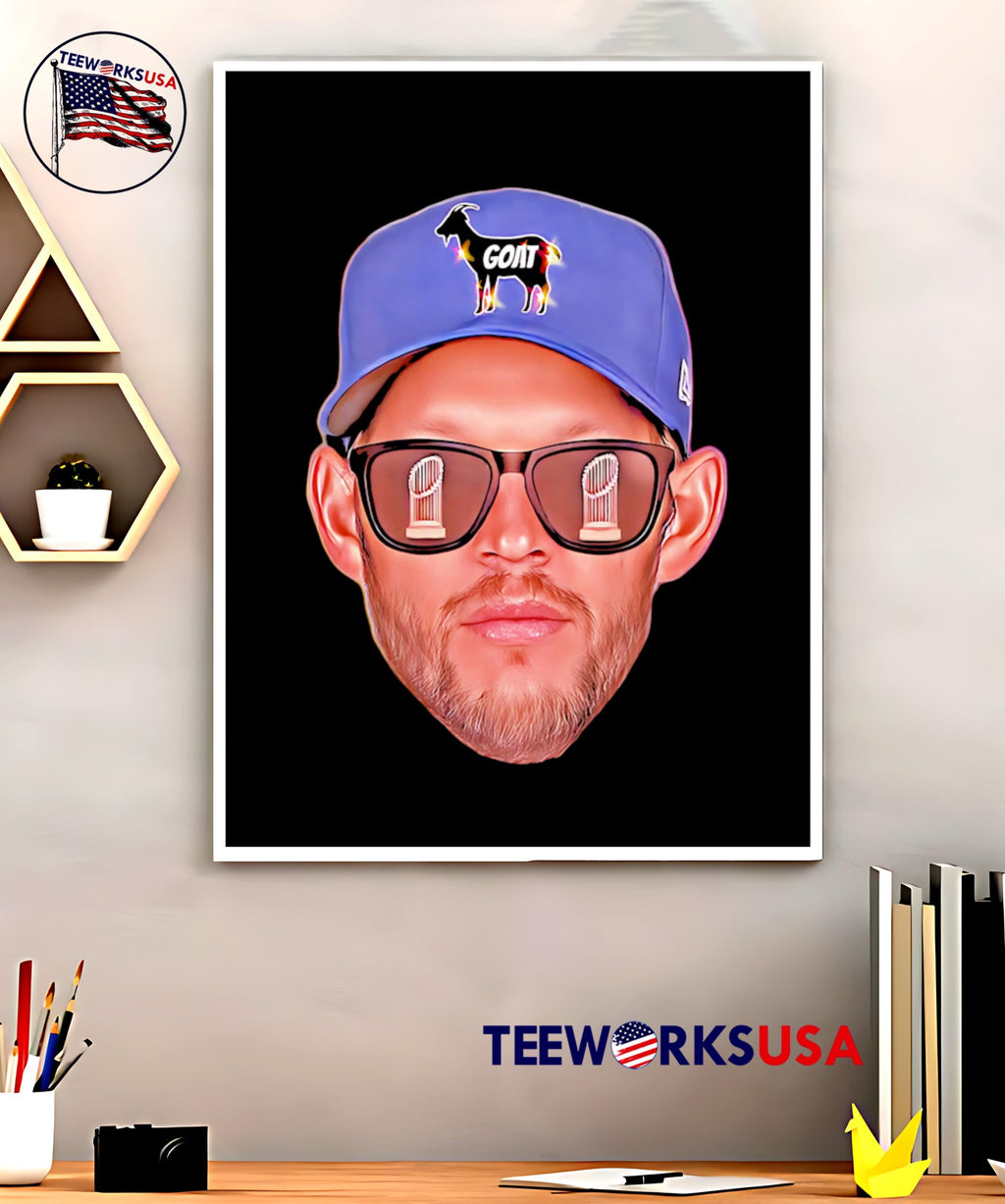 Big Head Clayton Kershaw GOAT - Adult & Kids T-Shirts, Sweatshirts & Hoodies apparel design preview 5