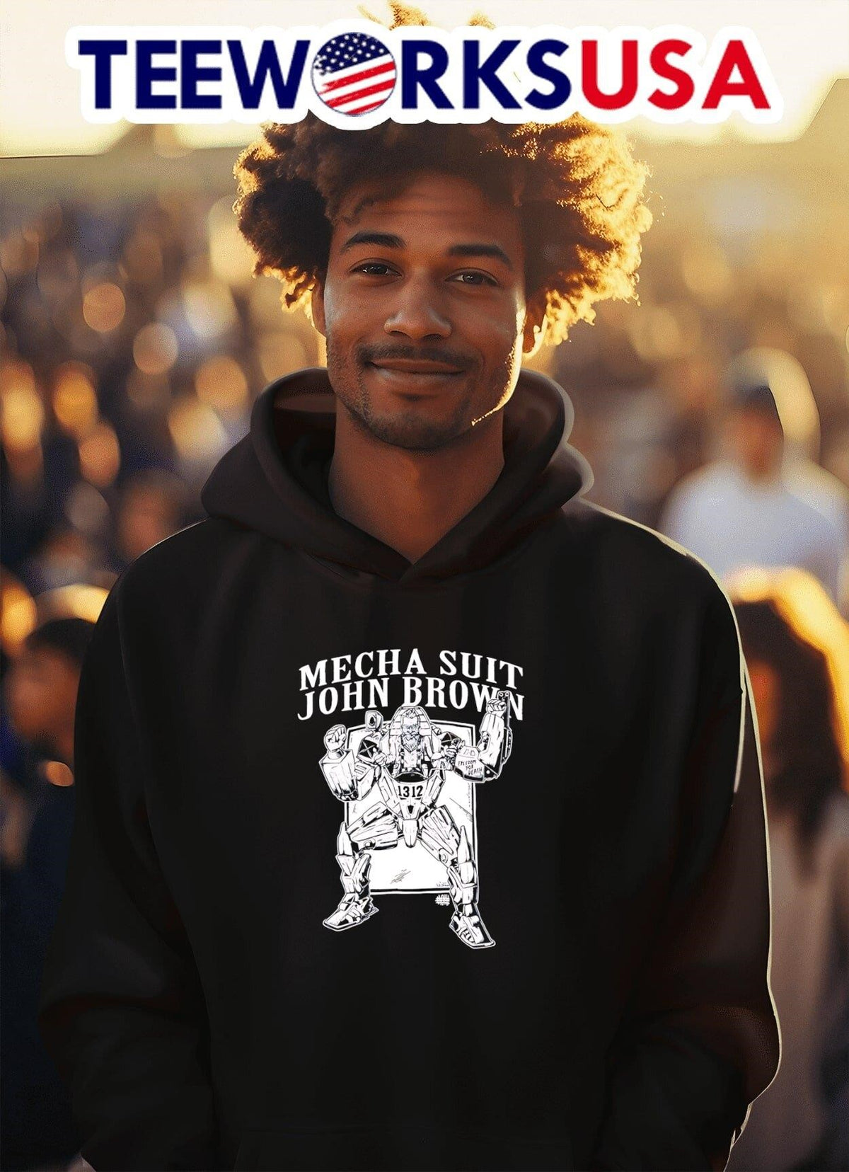 Mecha Suit John Brown - Adult & Kids T-Shirts, Sweatshirts & Hoodies apparel design preview 2