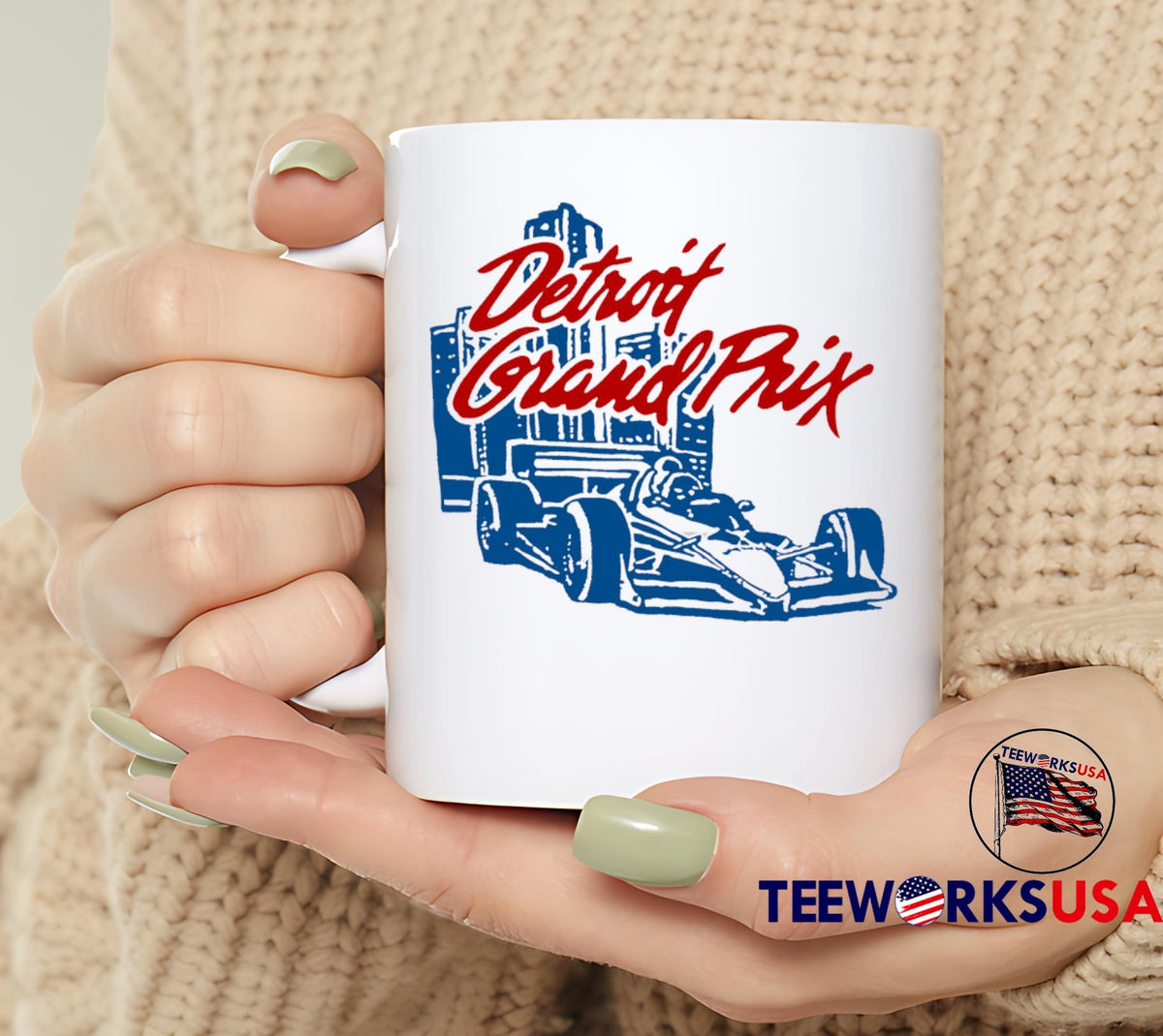 Detroit Grand Prix vintage - Adult & Kids T-Shirts, Sweatshirts & Hoodies apparel design preview 6