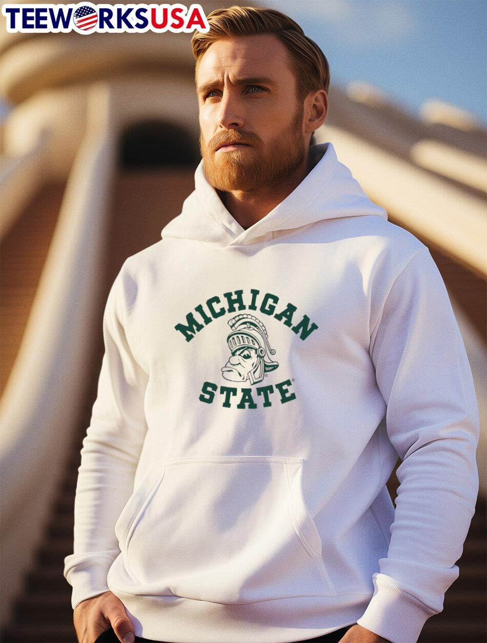 Michigan State Gruff Sparty Gray - Adult & Kids T-Shirts, Sweatshirts & Hoodies apparel design preview 2