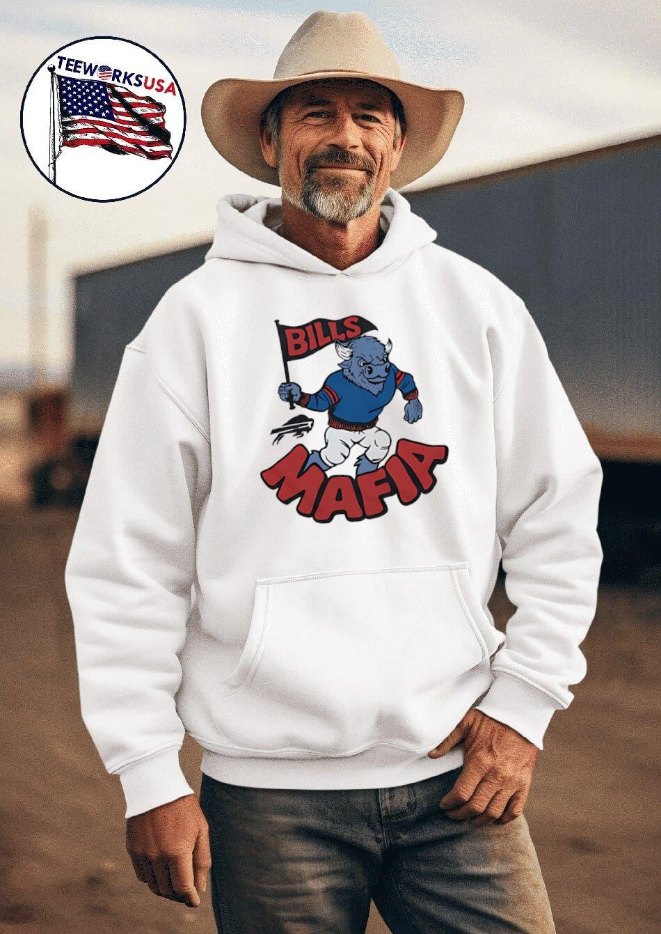 Buffalo Bills Mafia Mascot - Adult & Kids T-Shirts, Sweatshirts & Hoodies apparel design preview 2