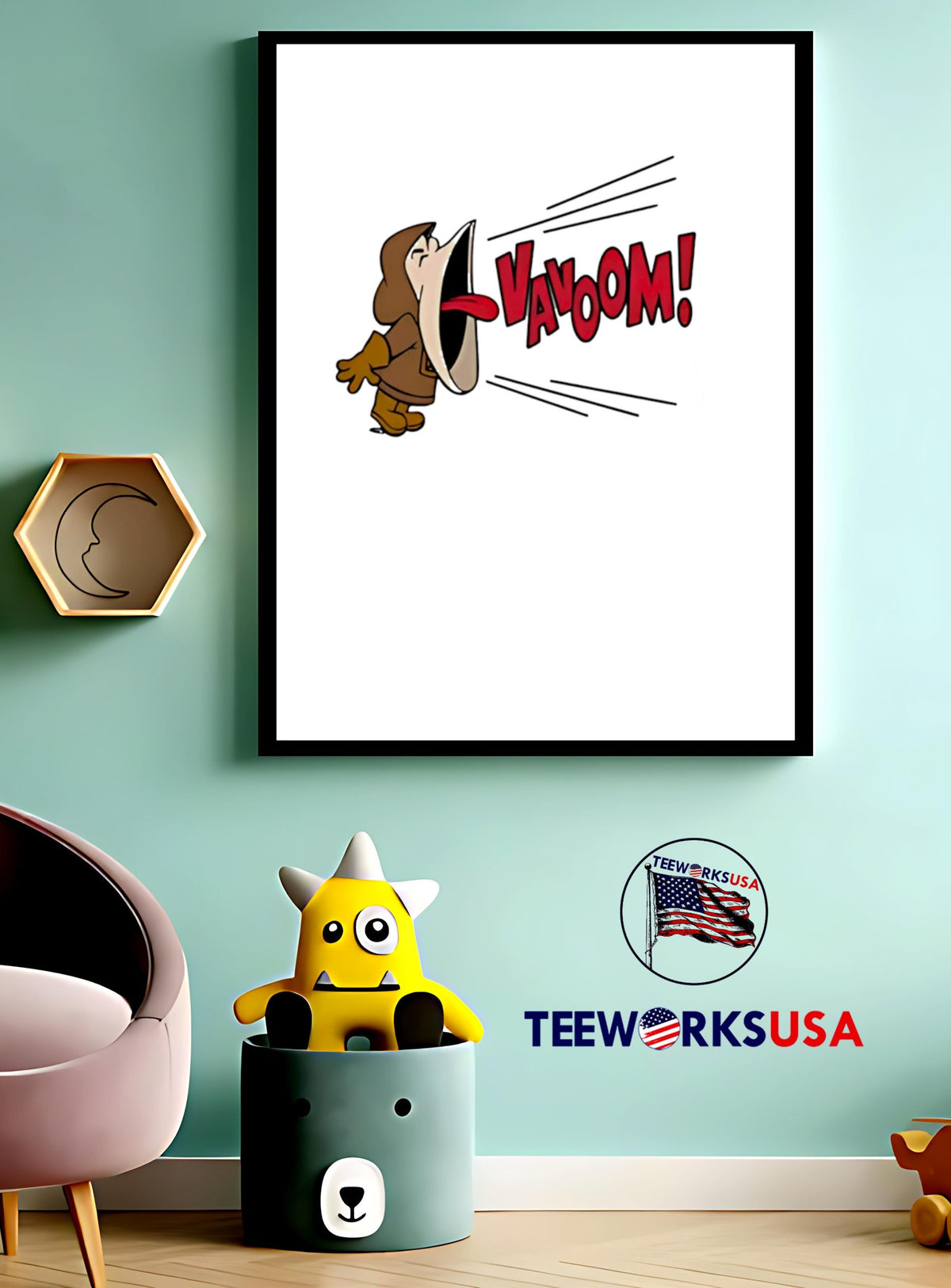 Vavoom From Felix The Cat - Adult & Kids T-Shirts, Sweatshirts & Hoodies apparel design preview 4