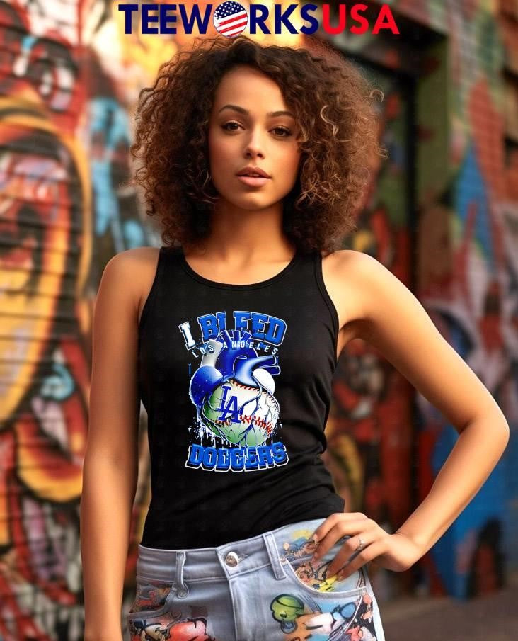 I Bleed Los Angeles Dodgers - Adult & Kids T-Shirts, Sweatshirts & Hoodies apparel design preview 7