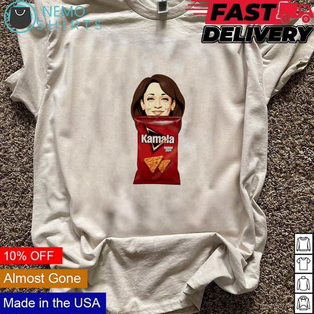 Kamala Harris 2024 Nacho cheese chips - Adult & Kids T-Shirts, Sweatshirts & Hoodies apparel design preview 3