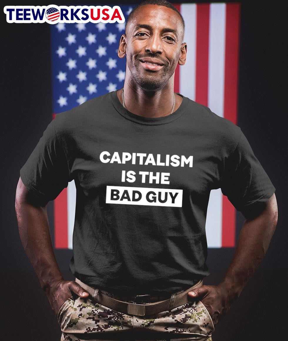 Capitalism is the bad guy - Adult & Kids T-Shirts, Sweatshirts & Hoodies apparel design preview 1