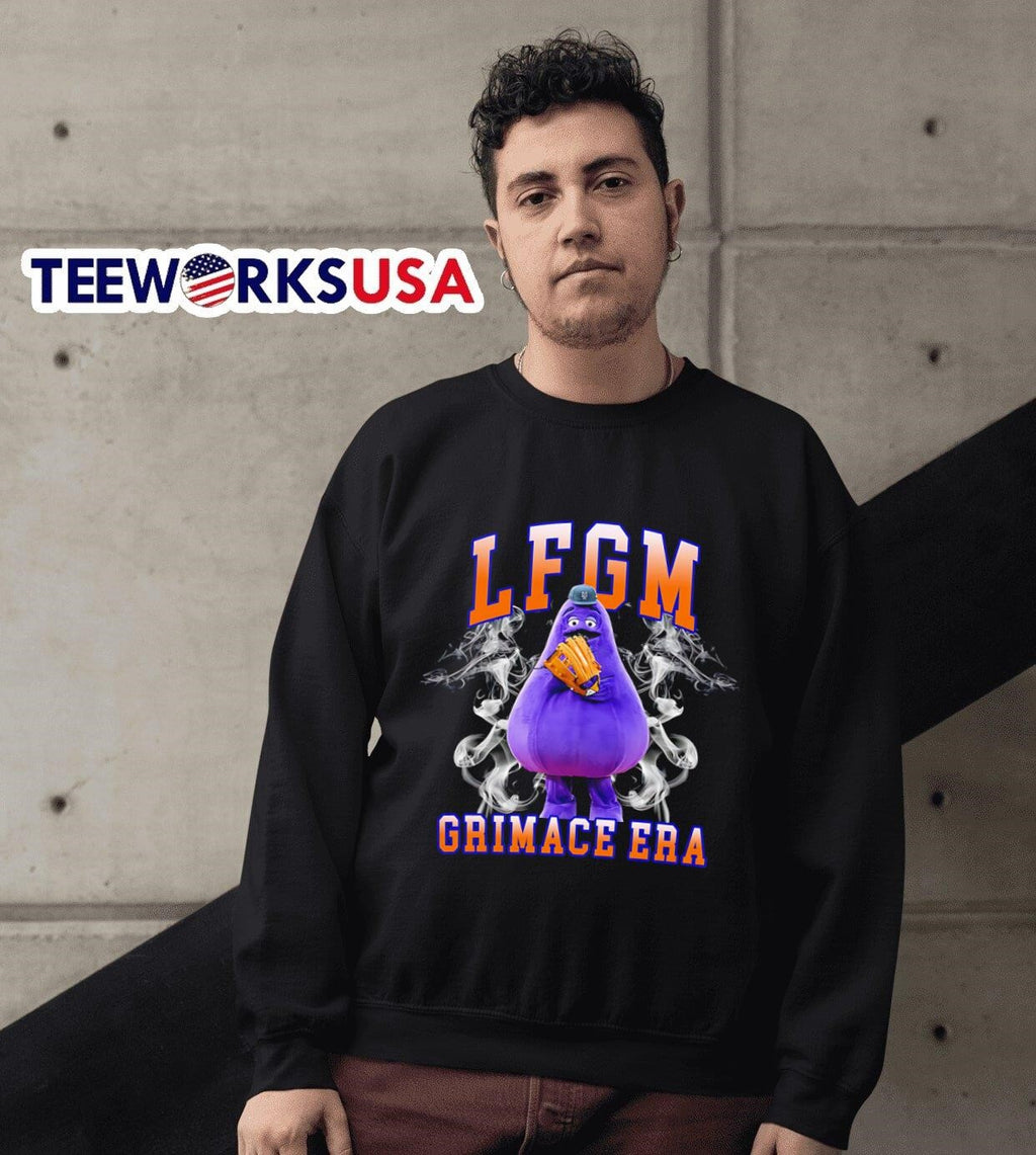 New York Mets LFGM Grimace Era - Adult & Kids T-Shirts, Sweatshirts & Hoodies apparel design preview 3
