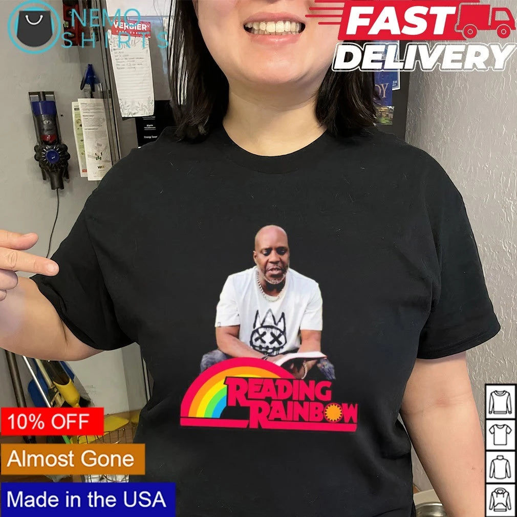 DMX Reading Rainbow Meme Hip Hop - Adult & Kids T-Shirts, Sweatshirts & Hoodies apparel design preview 3