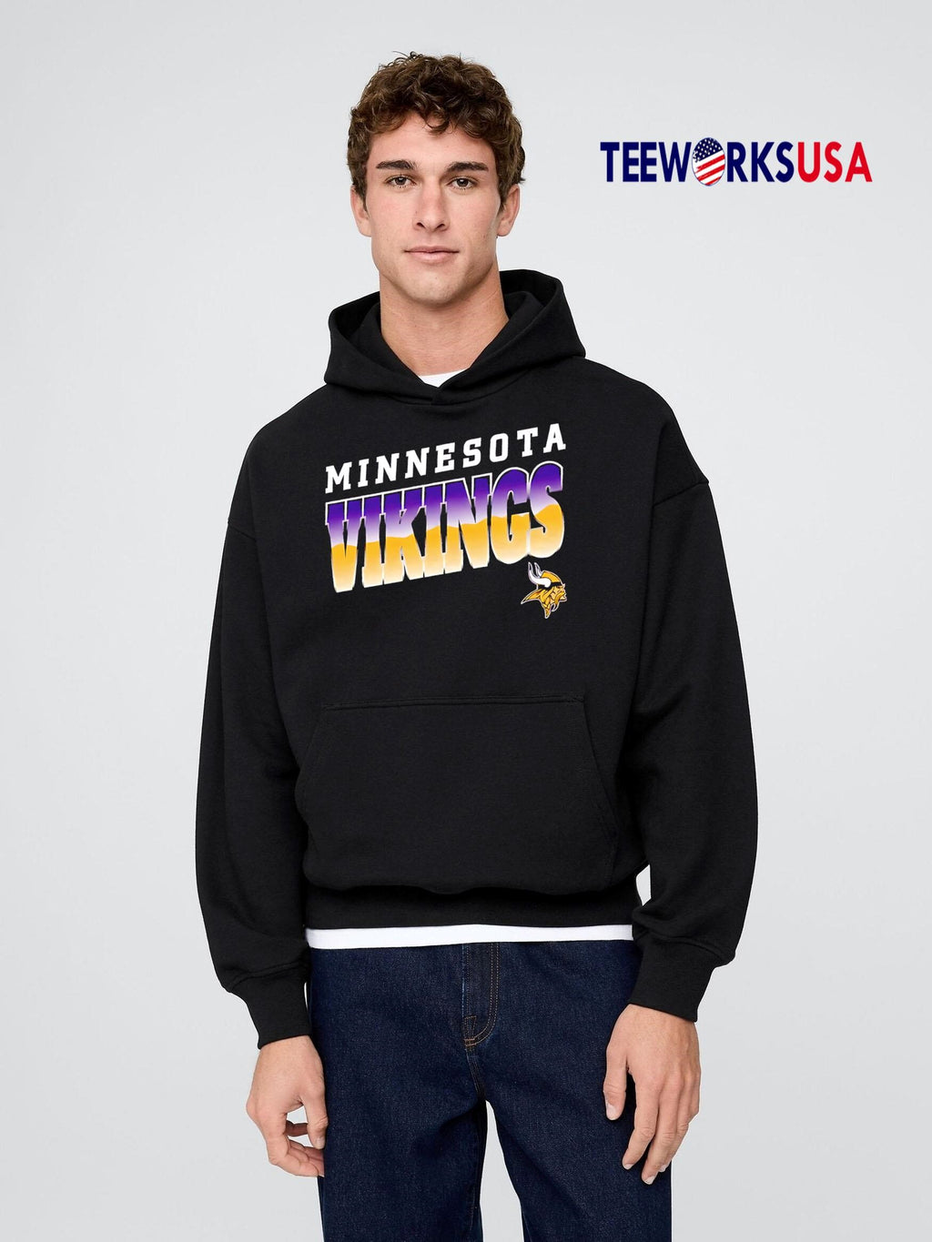 Minnesota Vikings Polished Franklin style - Adult & Kids T-Shirts, Sweatshirts & Hoodies apparel design preview 2
