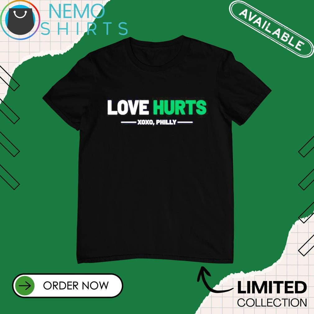 Love Hurts XOXO Philly Eagles - Adult & Kids T-Shirts, Sweatshirts & Hoodies apparel design preview 1