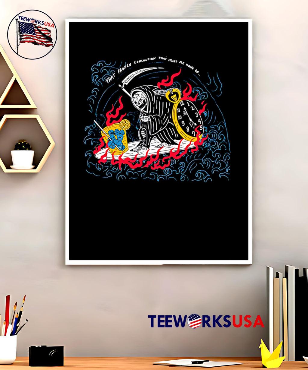 Death That Frozen Concoction Help Me Hang On - Adult & Kids T-Shirts, Sweatshirts & Hoodies apparel design preview 5