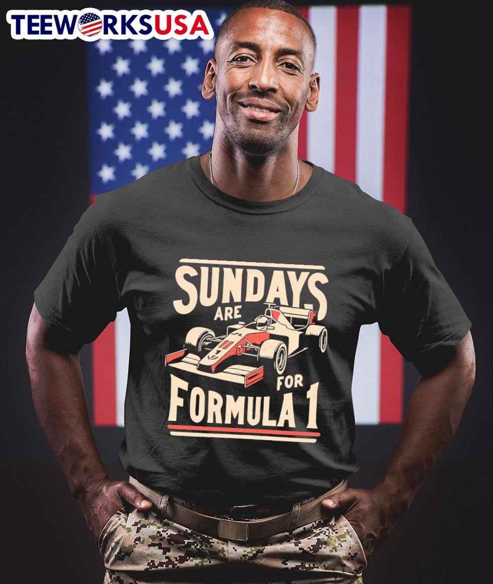 Sundays are for Formula 1 racing car - Adult & Kids T-Shirts, Sweatshirts & Hoodies apparel design preview 1