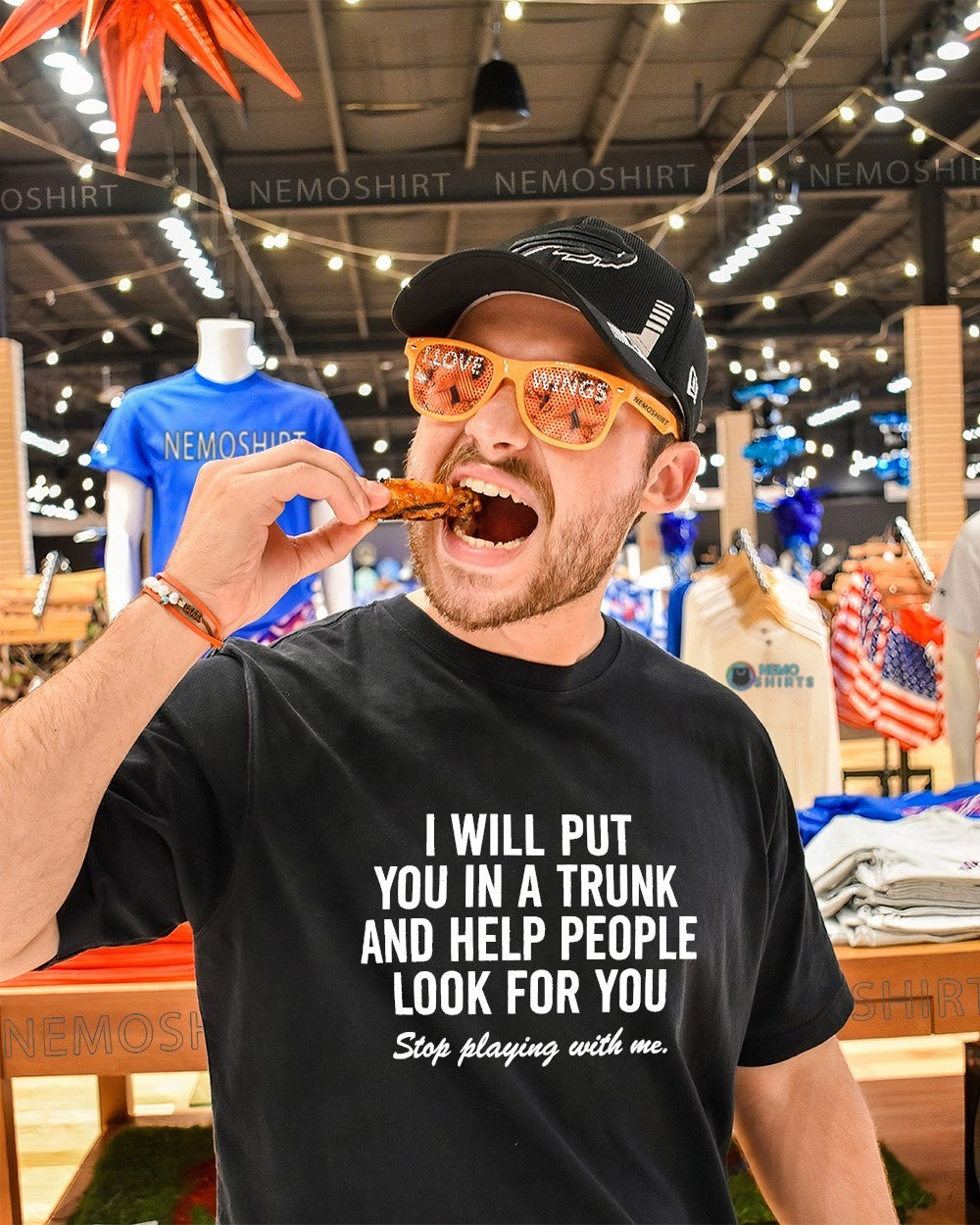 I will put you in a trunk and help people look for - Adult & Kids T-Shirts, Sweatshirts & Hoodies apparel design preview 1