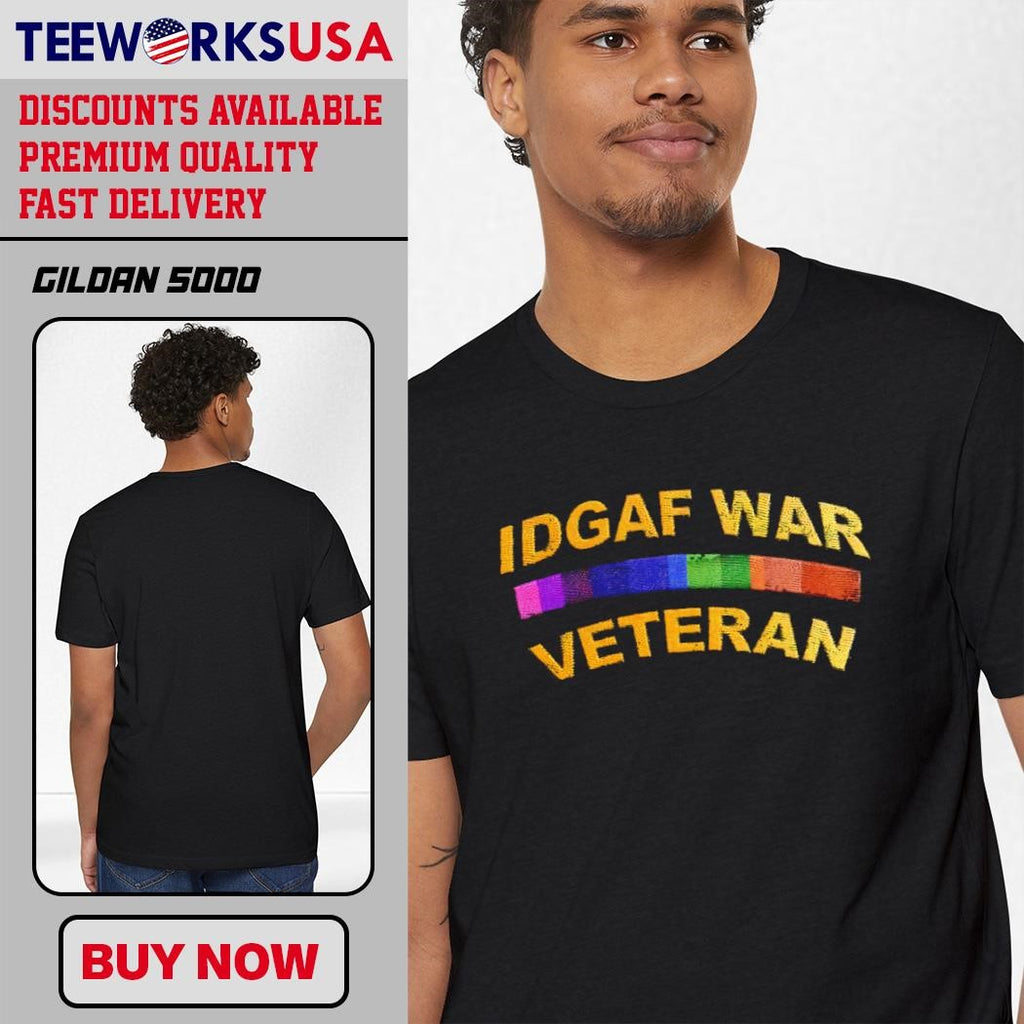 Idgaf War Veteran A Design for the Brave and Free - Adult & Kids T-Shirts, Sweatshirts & Hoodies apparel design preview 1