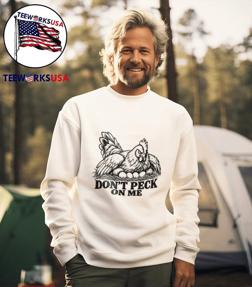 Don't Peck On Me Chicken - Adult & Kids T-Shirts, Sweatshirts & Hoodies apparel design preview 5