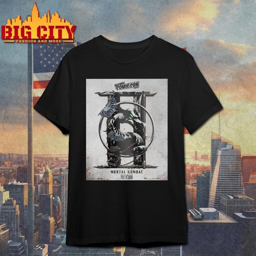 New York Comic Con Mortal Kombat Ii In Theaters May - Adult & Kids T-Shirts, Sweatshirts & Hoodies apparel design preview 1