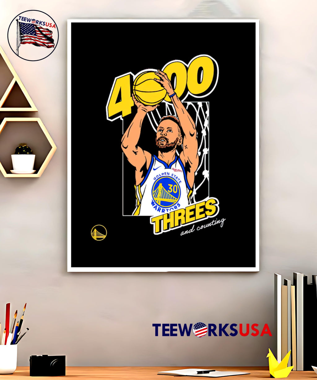 Stephen Curry 4300 THREES and counting - Adult & Kids T-Shirts, Sweatshirts & Hoodies apparel design preview 5