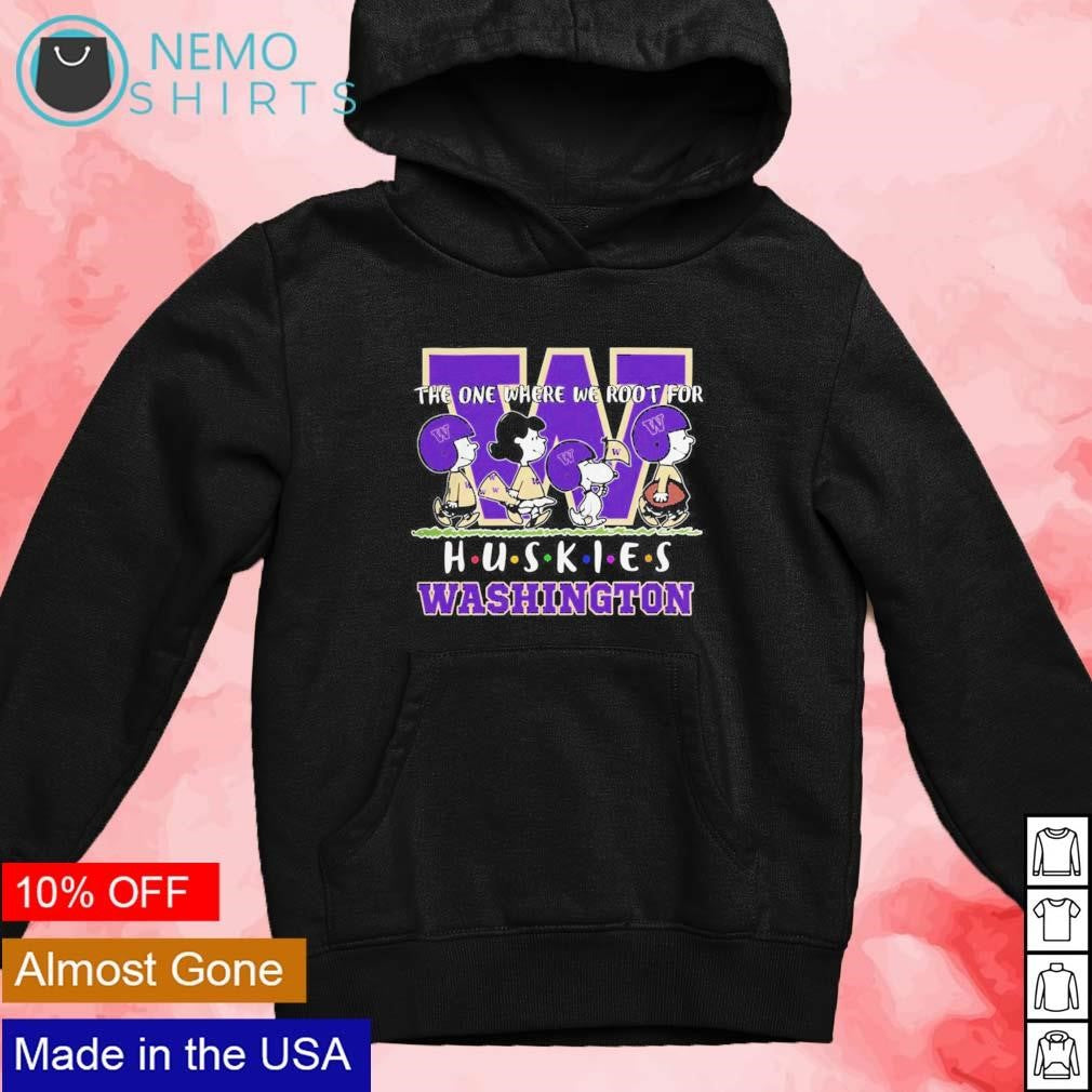 Peanuts the one where we root for Washington Huskies - Adult & Kids T-Shirts, Sweatshirts & Hoodies apparel design preview 4