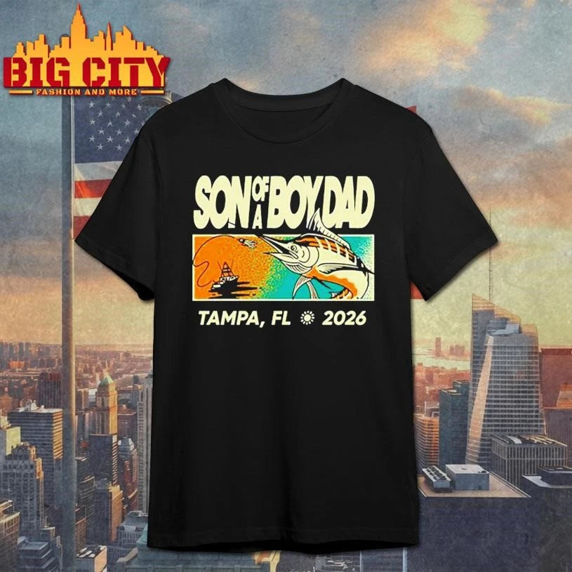 Son of a boy dad fish pocket tampa FL 2026 - Adult & Kids T-Shirts, Sweatshirts & Hoodies apparel design preview 1