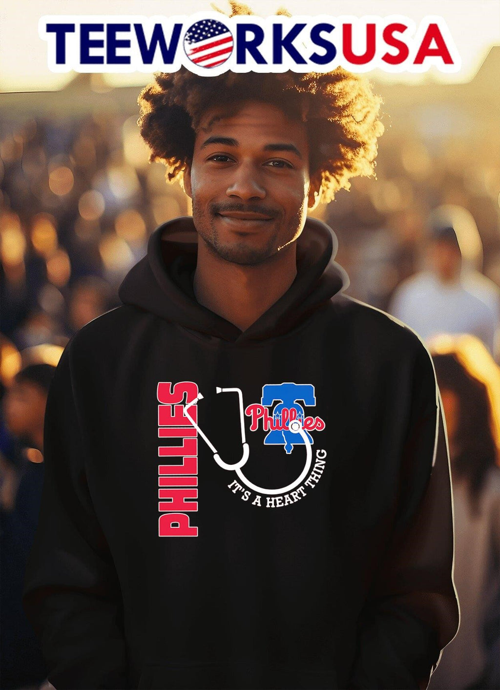 Philadelphia Phillies it's a heart thing - Adult & Kids T-Shirts, Sweatshirts & Hoodies apparel design preview 2