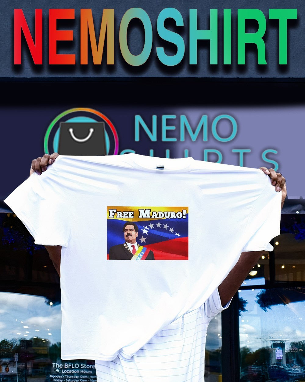 Free Maduro protest Venezuela - Adult & Kids T-Shirts, Sweatshirts & Hoodies apparel design preview 1