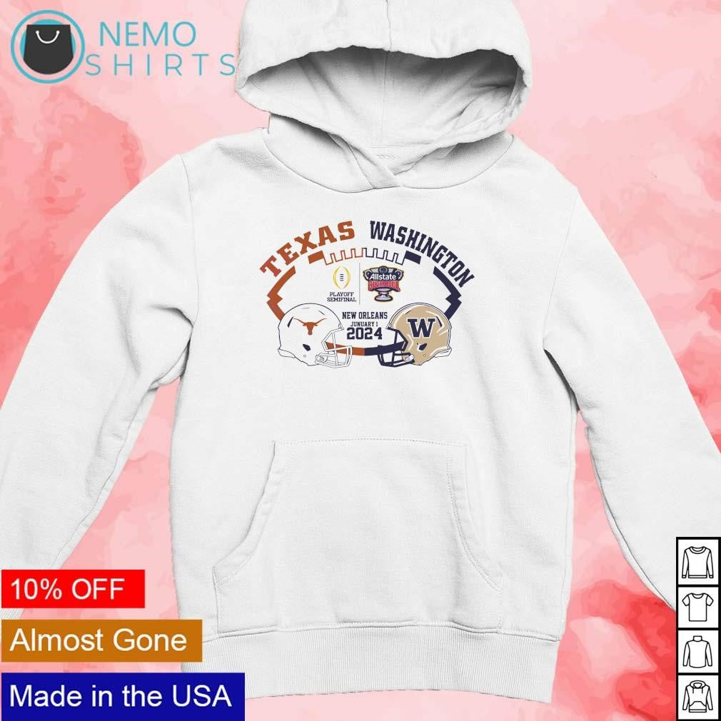 Texas Longhorns vs Washington Huskies Playoff - Adult & Kids T-Shirts, Sweatshirts & Hoodies apparel design preview 2