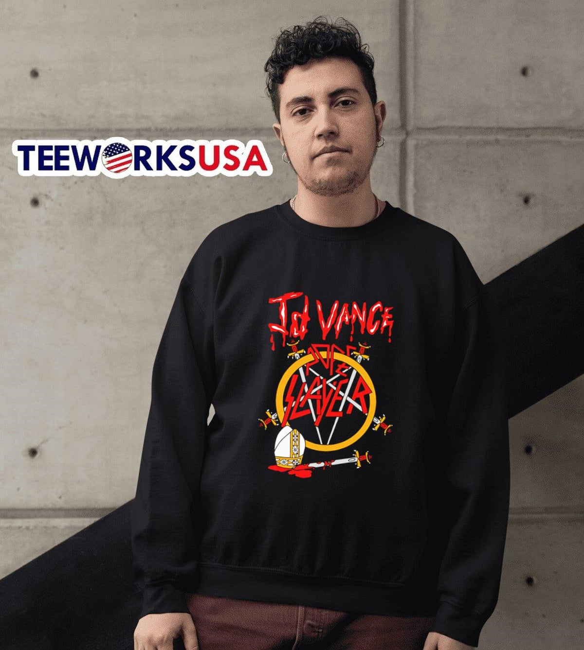 JD Vance Pope Band - Adult & Kids T-Shirts, Sweatshirts & Hoodies apparel design preview 6