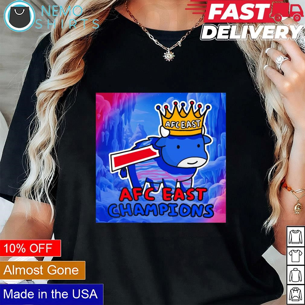 King Buffalo Bills win 2024 AFC East champions - Adult & Kids T-Shirts, Sweatshirts & Hoodies apparel design preview 1