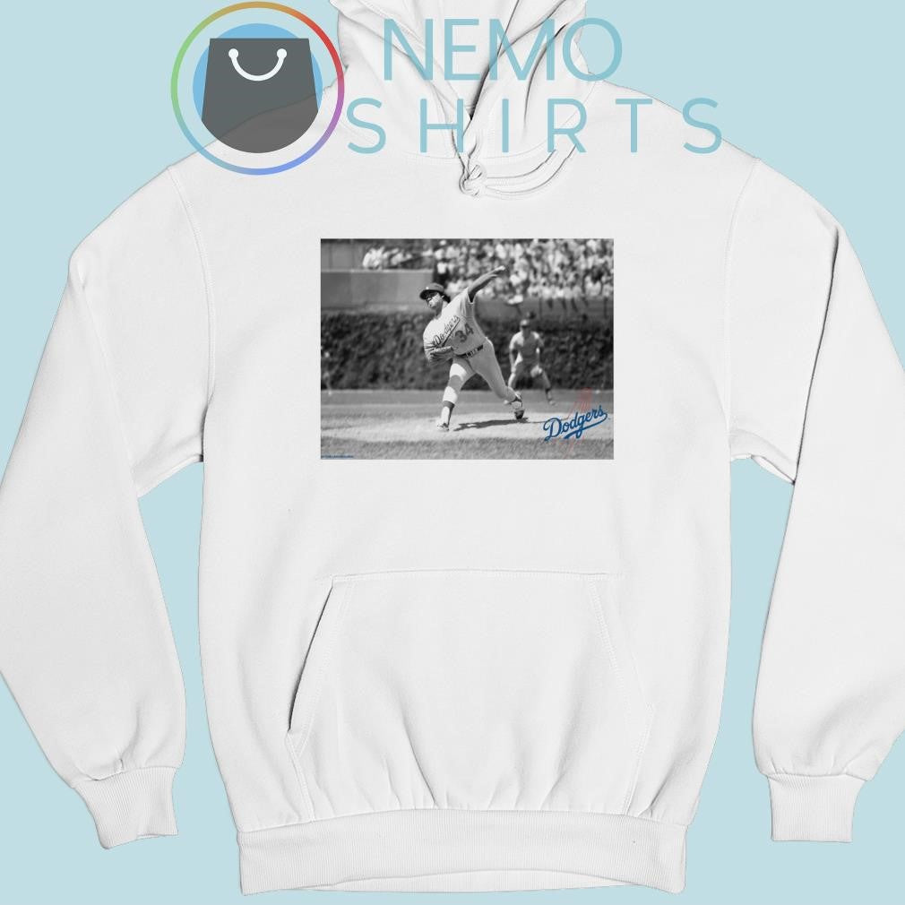 Fernando Valenzuela Los Angeles Dodgers black and - Adult & Kids T-Shirts, Sweatshirts & Hoodies apparel design preview 2