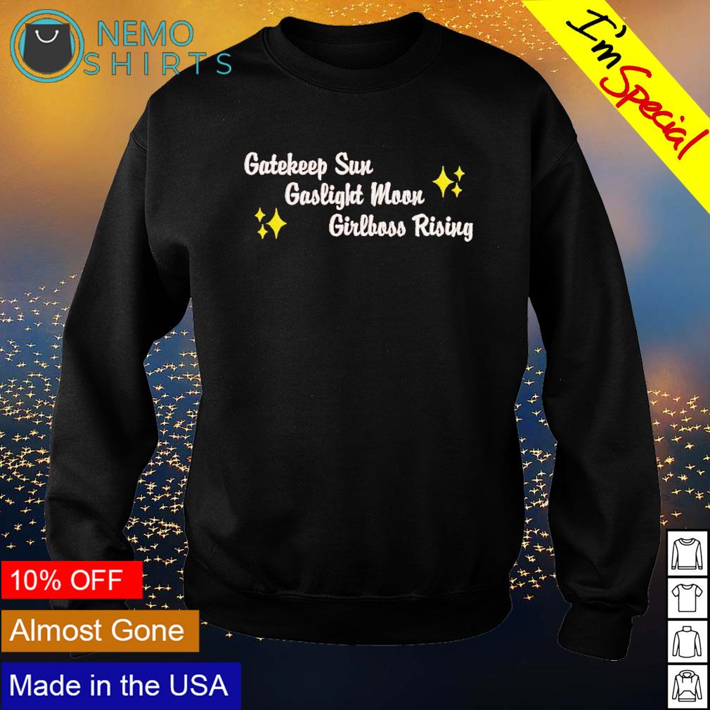Gatekeep sun gaslight moon girlboss rising - Adult & Kids T-Shirts, Sweatshirts & Hoodies apparel design preview 4