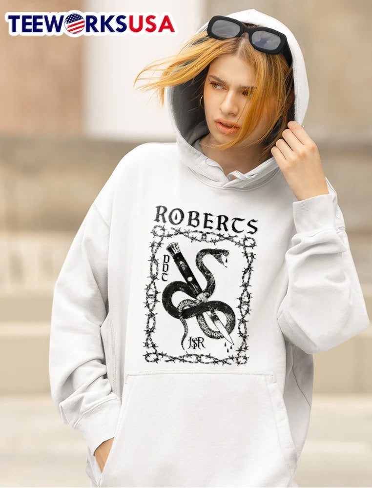 Roberts Ddt Jsr Coiled Snake Switchblade Barbed Wire - Adult & Kids T-Shirts, Sweatshirts & Hoodies apparel design preview 5