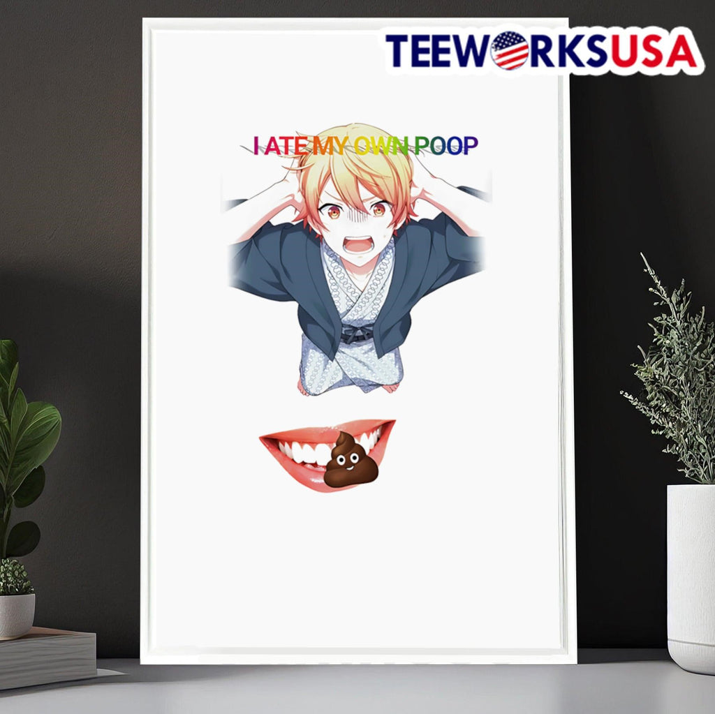 I ate my own poop anime - Adult & Kids T-Shirts, Sweatshirts & Hoodies apparel design preview 6