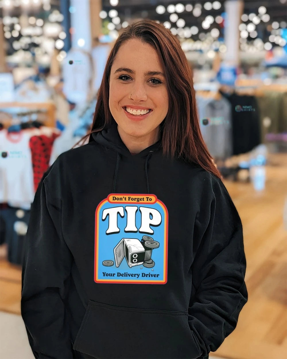 Don't forget to tip your delivery driver - Adult & Kids T-Shirts, Sweatshirts & Hoodies apparel design preview 4