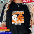 Texas Longhorns 2023 Big 12 champions helmet and - Adult & Kids T-Shirts, Sweatshirts & Hoodies apparel design preview 1