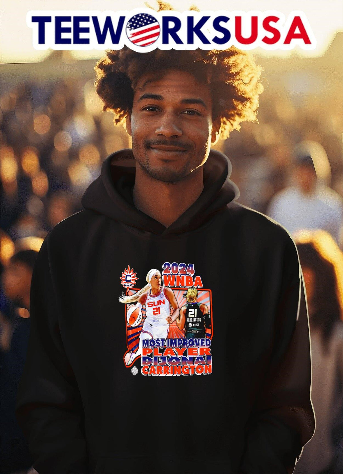 Dijonai Carrington 2024 Most Improved Player - Adult & Kids T-Shirts, Sweatshirts & Hoodies apparel design preview 2