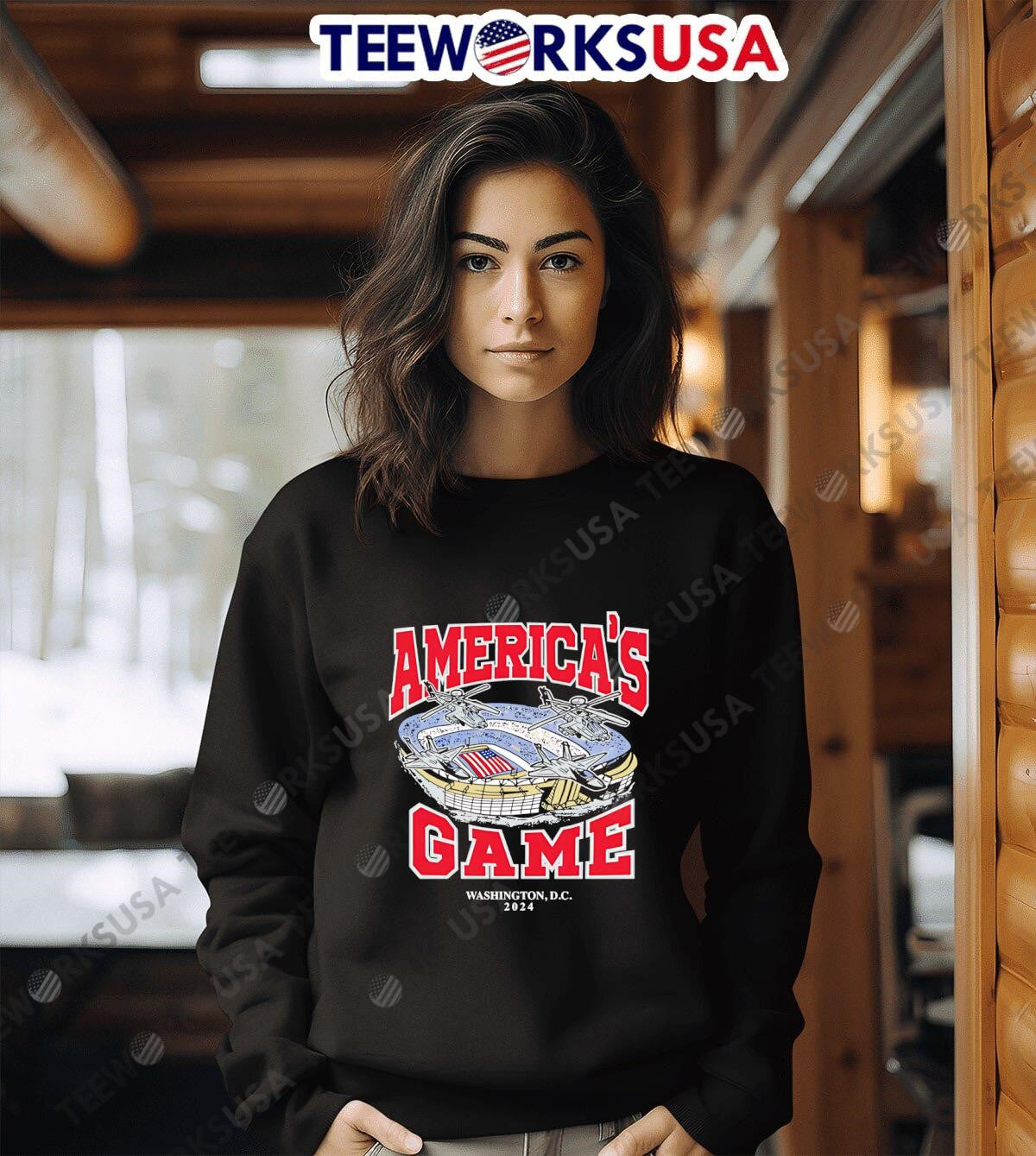 America's Game Washington 2024 - Adult & Kids T-Shirts, Sweatshirts & Hoodies apparel design preview 3