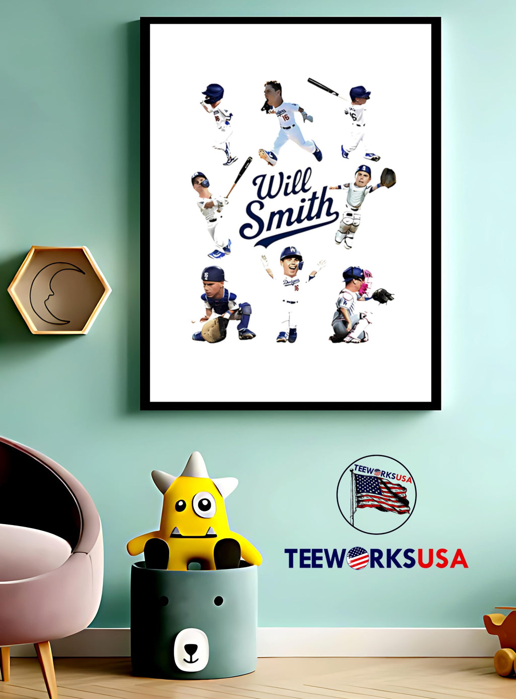 Los Angeles Dodgers Kikito Will Smith Goatani Mookie - Adult & Kids T-Shirts, Sweatshirts & Hoodies apparel design preview 3
