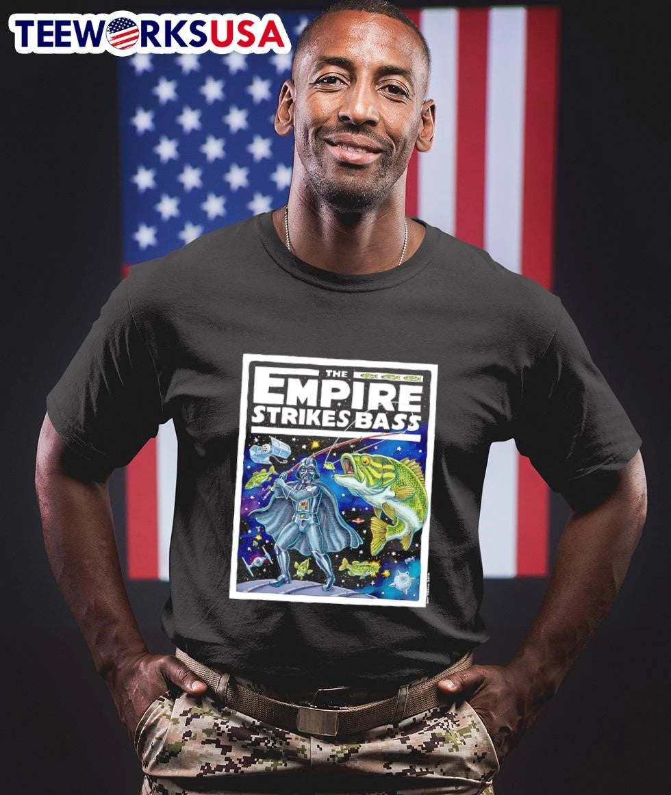 The Empire Strikes Bass Darth Vader Fishing - Adult & Kids T-Shirts, Sweatshirts & Hoodies apparel design preview 1