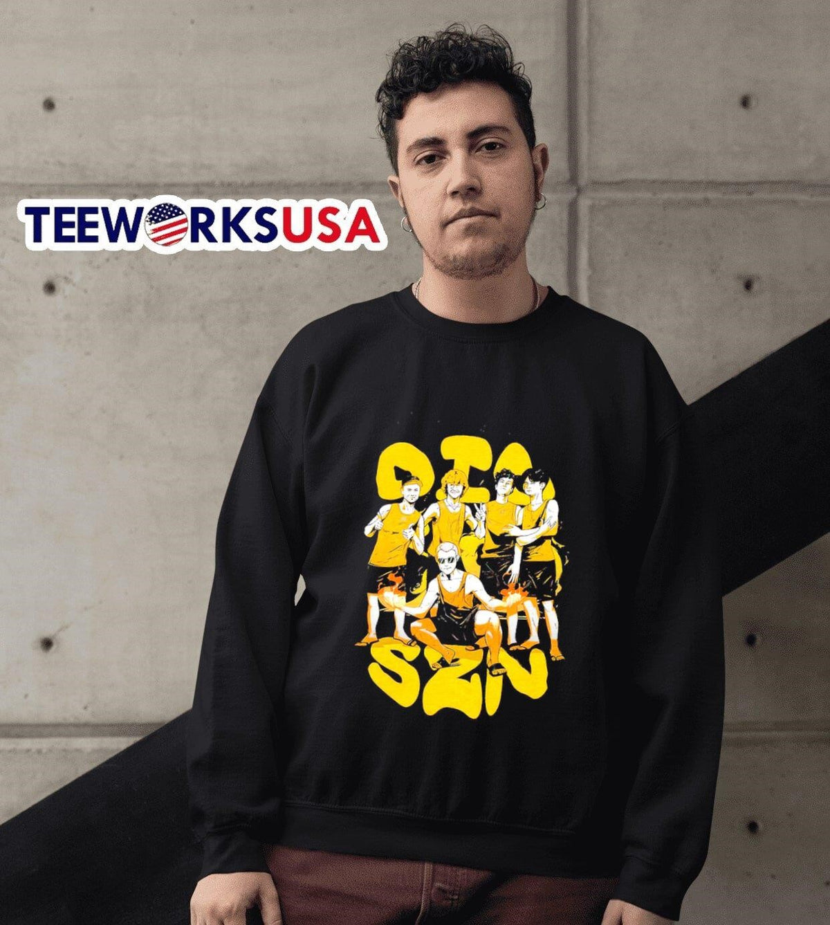 Dig SZN team cartoon - Adult & Kids T-Shirts, Sweatshirts & Hoodies apparel design preview 3
