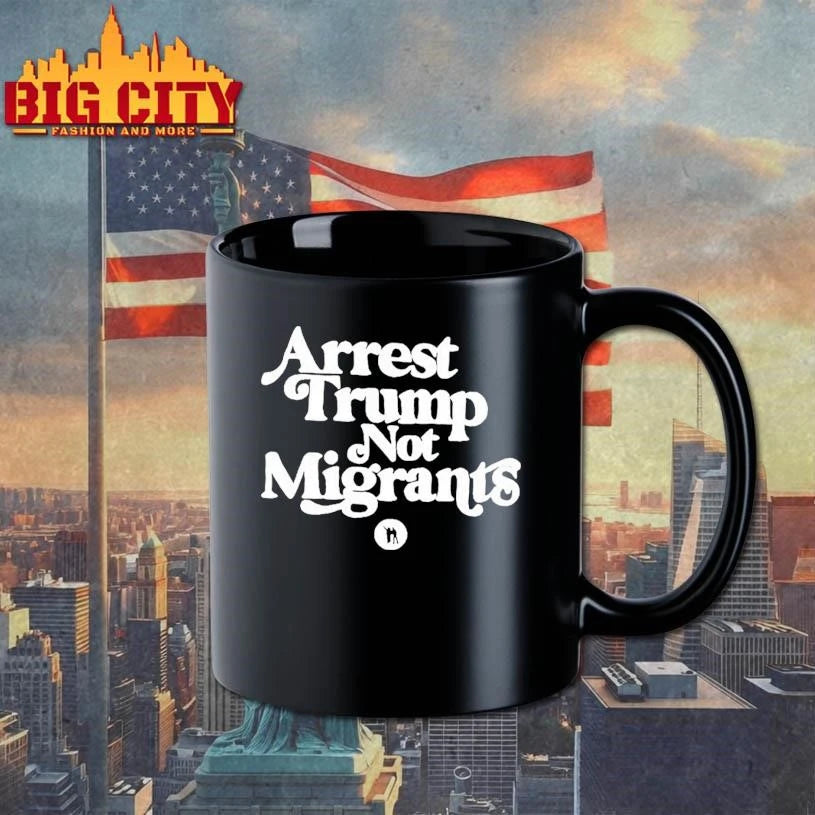 Arrest Trump Not Migrants Graphic - Adult & Kids T-Shirts, Sweatshirts & Hoodies apparel design preview 3