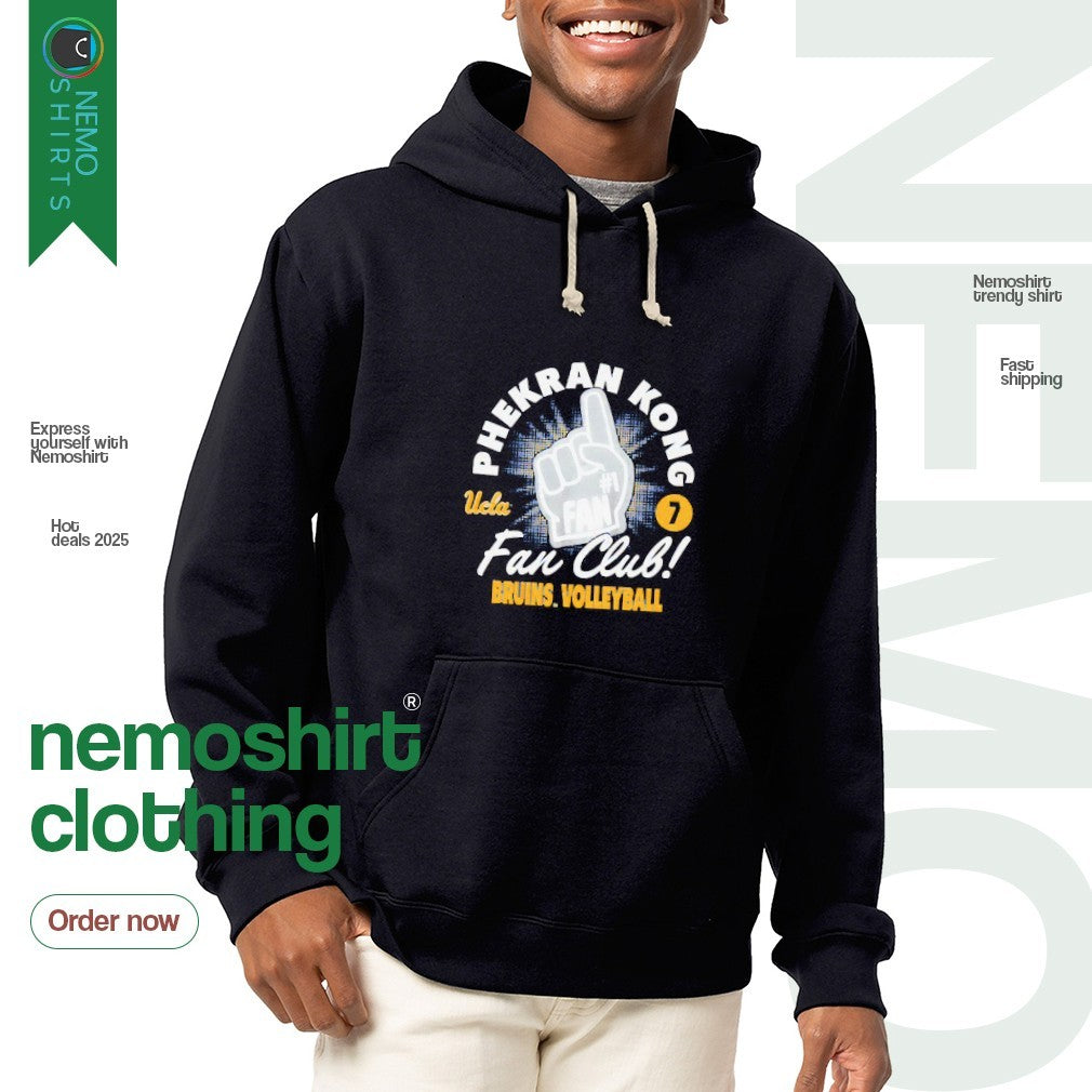 Phekran Kong fan club UCLA Bruins volleyball - Adult & Kids T-Shirts, Sweatshirts & Hoodies apparel design preview 2
